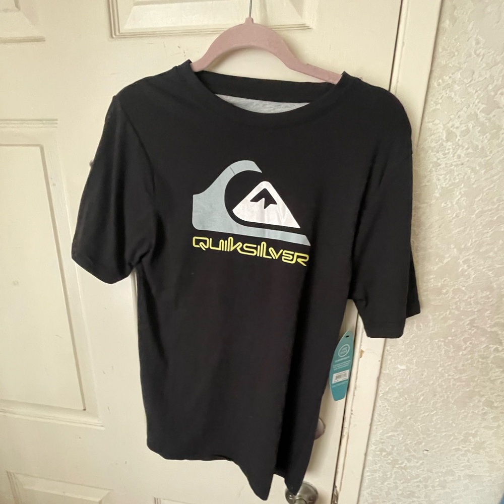 Quicksilver black extra soft loungewear short sleeve t-shirt NWT SZ S